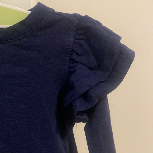 Vineyard Vines Girls' Flutter Long-Sleeve Tee Blue Size 2T - Picture 6 of 9